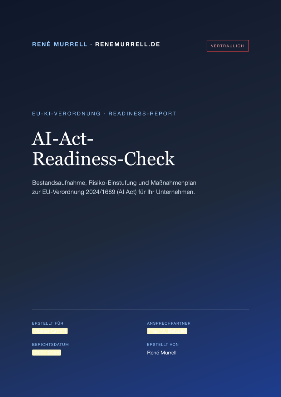 AI-Act-Readiness-Report — Deckblatt