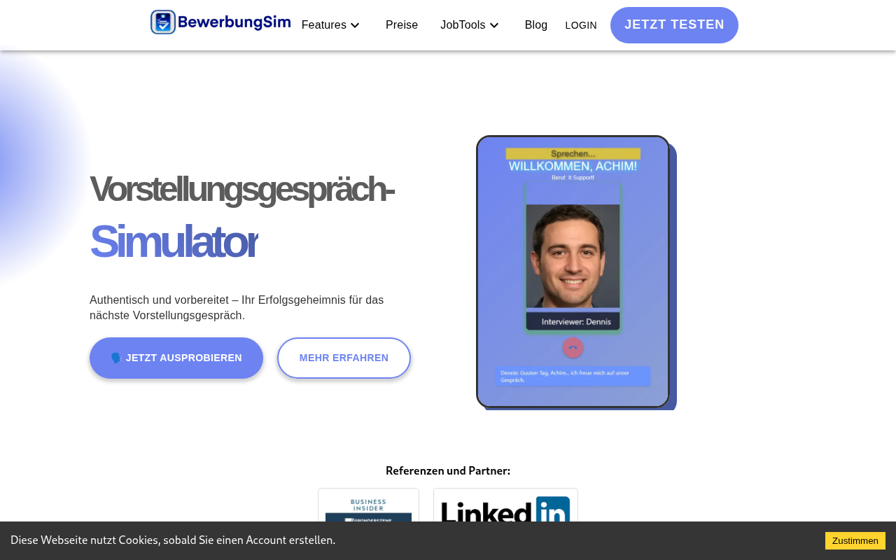 Landing page